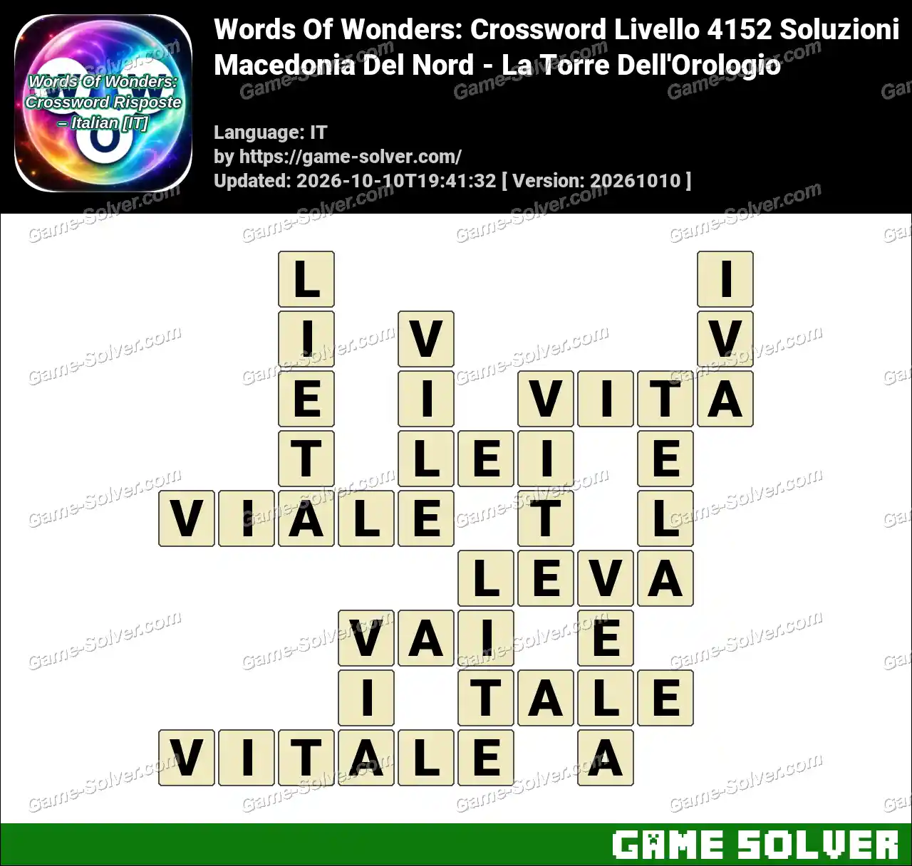 Words Of Wonders: Crossword Livello 4152 Soluzioni – Macedonia Del Nord – La Torre Dell’Orologio